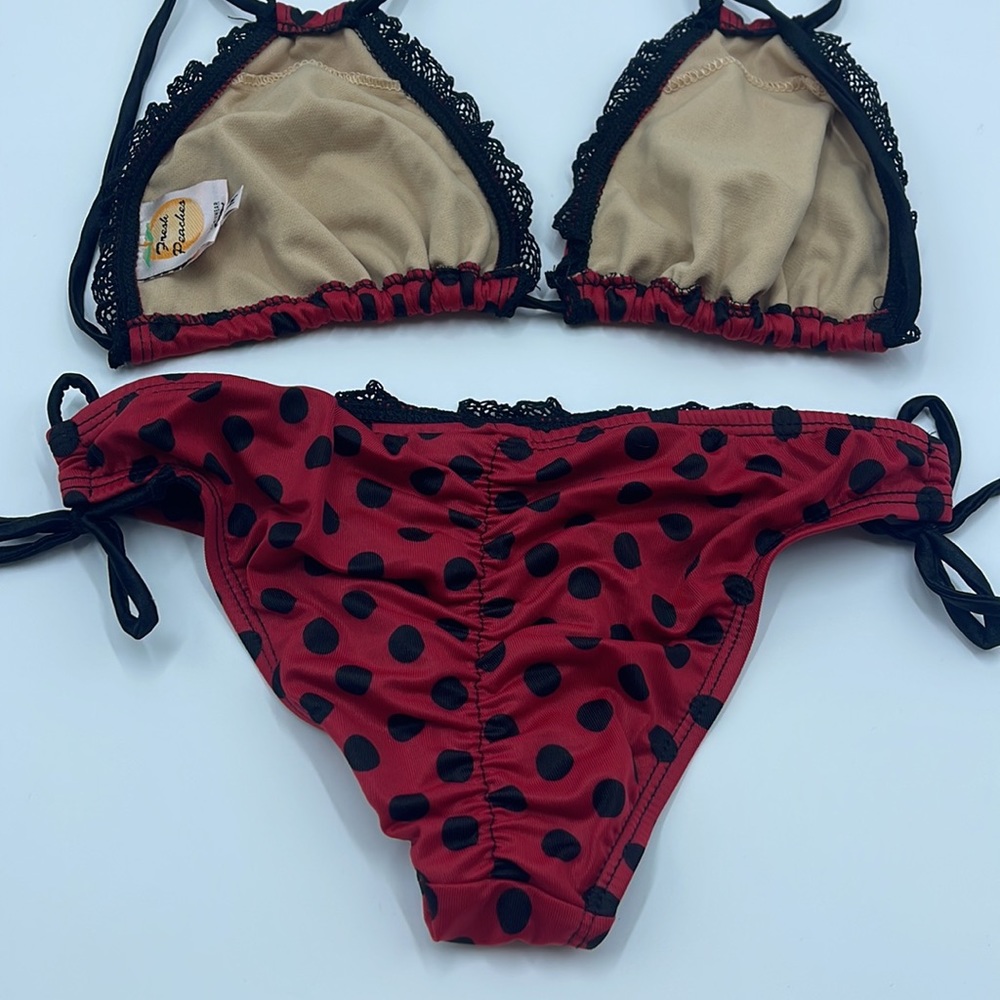 Bikini Red And Block Dots - image 6